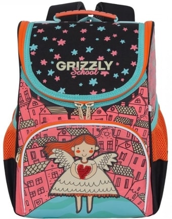 Рюкзак Grizzly RAm-084-4 (розовый/черный)