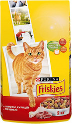 Корм для кошек Friskies с мясом, курицей и печенью 10 кг