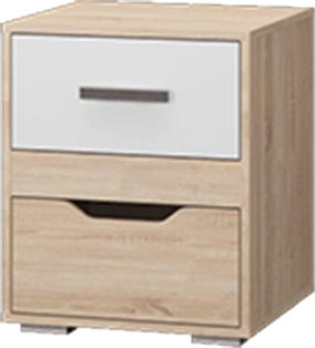 Тумба MLK Джуниор прикроватная (дуб сонома/белый)