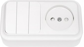Розетка Bylectrica Пралеска 3В-РЦ-575 (белый)