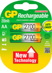 Аккумуляторы GP AA 2700mAh 2 шт. [270AAHC]
