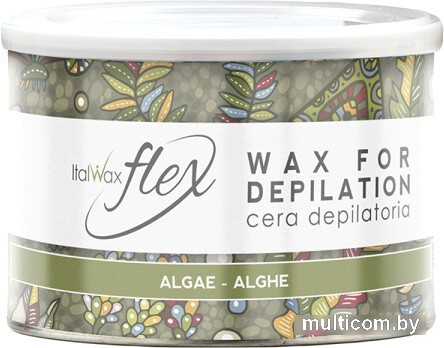 Воск ItalWax для депиляции Flex Водоросли в банке (400 г)