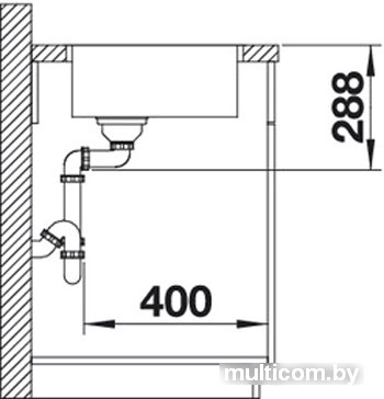 Кухонная мойка Blanco Zerox 700-IF Durinox (без клапана-автомата)