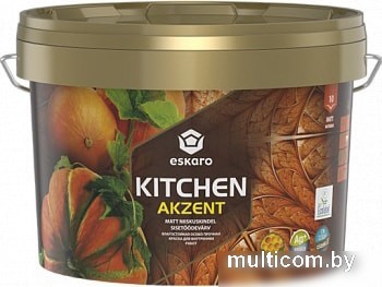 Краска Eskaro Akzent Kitchen 2.7л (белый)