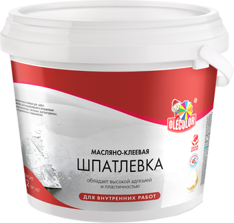 Шпатлевка Olecolor масляно-клеевая для внутренних работ 1.8 кг