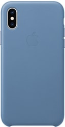 Чехол Apple Leather Case для iPhone XS (синие сумерки)