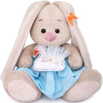 Классическая игрушка Зайка Ми с лебедем 15 см SidX-312