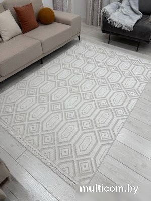Ковер для жилой комнаты Radjab Carpet Поло Прямоугольник EN 262 12449RK (0.8x1.5, Cream)