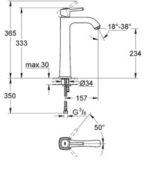 Смеситель Grohe Grandera [23313IG0]