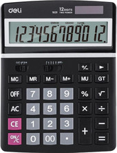 Калькулятор Deli E1631 (черный)