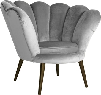 Интерьерное кресло Signal Magnolia Velvet Bluvel 14 (серый/венге)