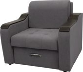 Кресло Сириус Лидер-3 ППУ 105x110 (Eva 07 велюр темно-серый)