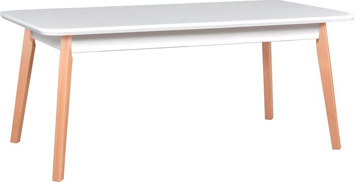 Обеденный стол DREWMIX Oslo 8 (белый/бук)