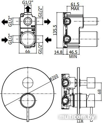 Смеситель Paffoni Light LIG019NO