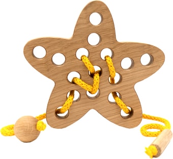 Шнуровка Polle Toys Звезда TO0312OA00 (дуб)
