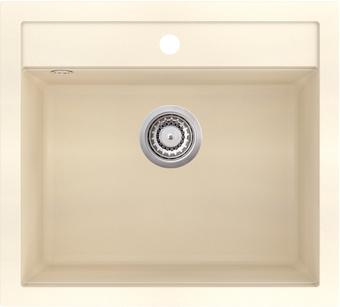 Кухонная мойка Aquasanita Quadro SQQ100W (миндаль 113)