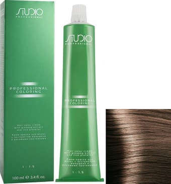 Крем-краска для волос Kapous Professional Studio с женьшенем S 7.23 бежевый перламутровый блонд