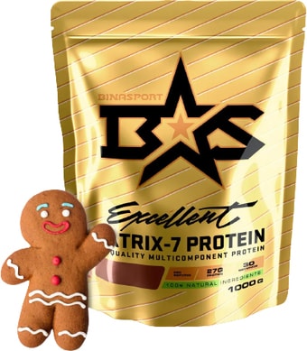 Протеин Binasport Excellent Matrix-7 Protein (1000г, имбирный пряник)