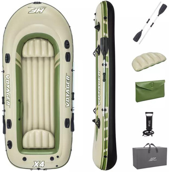 Гребная лодка Bestway Voyager X4 Raft