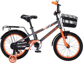 Детский велосипед Nialanti Spike 16 2025 (серый/оранжевый, разобранный )