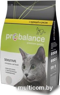Корм для кошек Probalance Sensitive с чувствительным пищеварением Курица и рис 0.4 кг