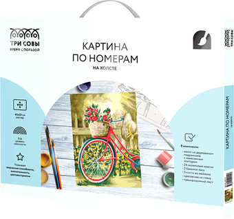 Картина по номерам Три совы Солнечный день КХ_44155