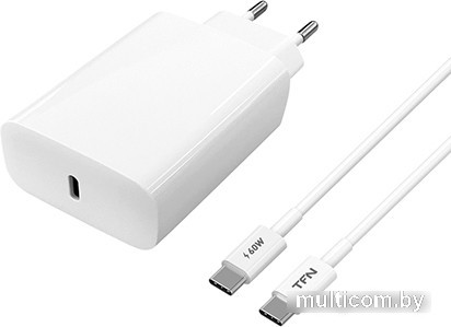 Сетевое зарядное TFN WC16 USB Type-C (белый)