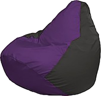 Кресло-мешок Flagman Груша Мега Super Г5.1-67 (фиолетовый/чёрный)