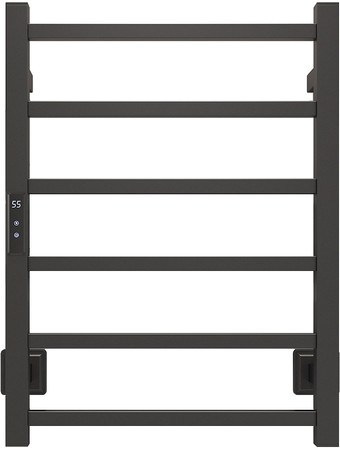 Полотенцесушитель Maxonor PL-TRE02-45-6-7 (черный, подключение слева)