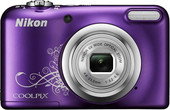 Фотоаппарат Nikon Coolpix A10 (фиолетовый с графикой)