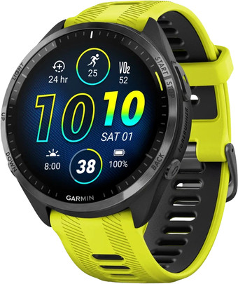 Умные часы Garmin Forerunner 965 (черный/желтый)