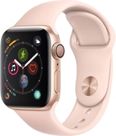 Умные часы Apple Watch Series 4 40 мм (алюминий золотистый/розовый песок)