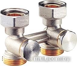 Запорная арматура Giacomini Узел нижнего подключения прямой для двухтрубных систем R387X012