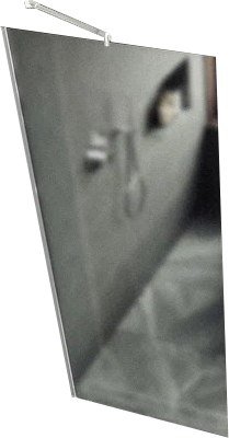 Душевая стенка MaybahGlass 195х109 MGD-680-1у (сатин/белый матовый)