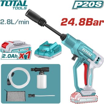 Мойка высокого давления Total TPWLI20362 (с 1-им АКБ)
