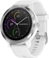 Умные часы Garmin Vivoactive 3 (серебристый/белый)
