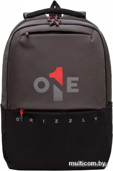Городской рюкзак Grizzly RU-437-4 (черный/серый)