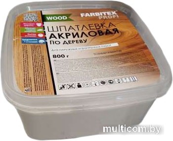 Шпатлевка Farbitex Profi Wood по дереву (дуб, 800 г)