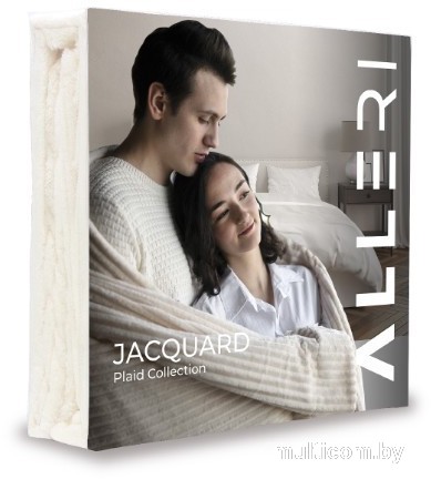 Плед Alleri Велсофт Jacquard Premium 2сп ПВЖ-084