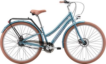Велосипед Stark Comfort Lady 28 D 14.5 2025 HQ-0017936 (темно-бирюзовый/лавандовый)