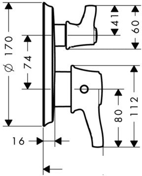 Смеситель Hansgrohe Ecostat Classic 15753000