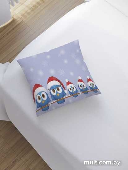 Чехол на подушку JoyArty Совы готовы к празднику sl_20033