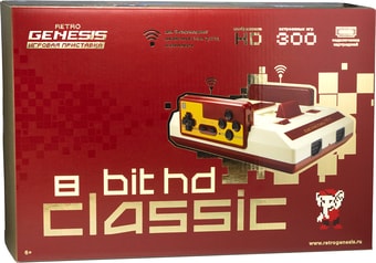 Игровая приставка Retro Genesis 8 Bit HD Classic (2 геймпада, 300 игр)