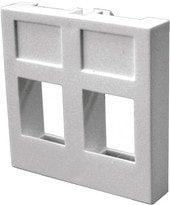 Накладка для розетки Lanmaster LAN-SIP-24R-WH