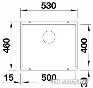 Кухонная мойка Blanco Subline 500-U 525995 (черный)