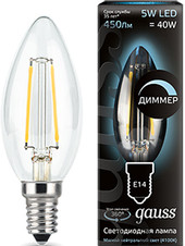 Светодиодная лампа Gauss E14 5 Вт 4100K 103801205-D