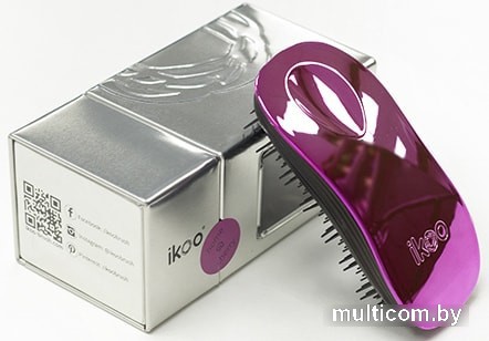 Щетка для волос Ikoo Home Metallic Cherry Black