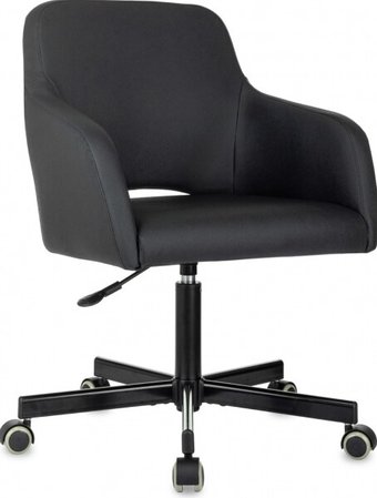 Офисное кресло Бюрократ CH-380M (черный экокожа)
