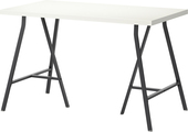 Письменный стол Ikea Линнмон/Лерберг (белый/серый) [290.007.16]
