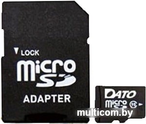 Карта памяти Dato microSDXC DTTF064GUIC10 64GB (с адаптером)